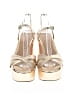 Schutz Metallic Gold Sandals Size 8 - photo 2