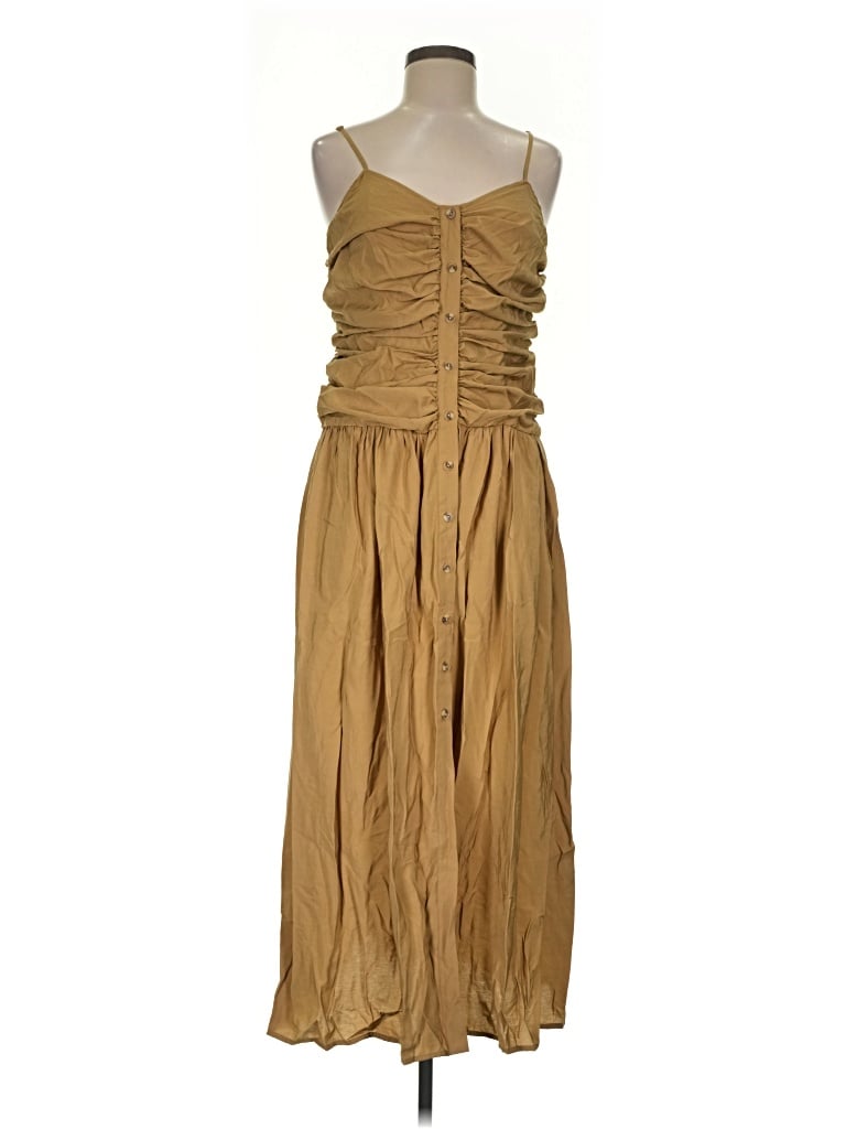 Pre-owned Future Collective Casual Dress In Tan