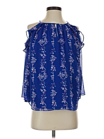 Kaari Blue Sleeveless Blouse (view 1)