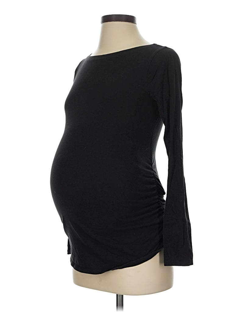 Pre-owned Isabel Maternity Long Sleeve T-shirt In Black
