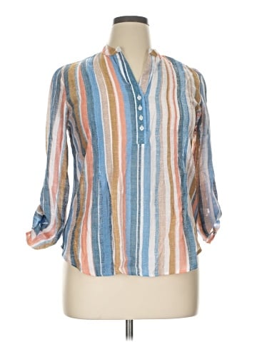 Sharagano 3/4 Sleeve Blouse (view 1)
