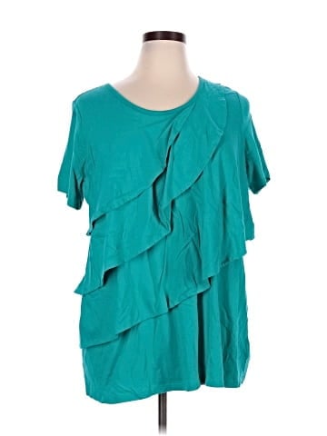 Woman Within Short Sleeve Blouse (view 1)