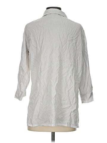 Chico's Design 3/4 Sleeve Button-Down Shirt (view 2)