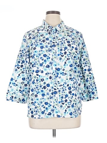 Studio Works 3/4 Sleeve Button-Down Shirt (view 1)