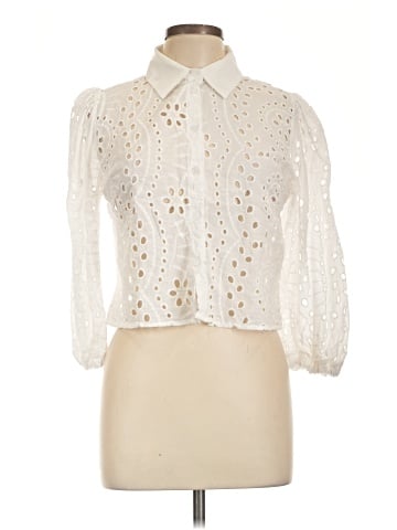 Ultra Pink 3/4 Sleeve Blouse (view 1)