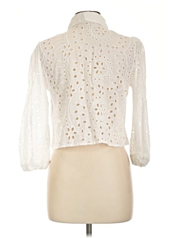 Ultra Pink 3/4 Sleeve Blouse (view 2)
