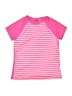 Lands' End Stripes Pink Active T-Shirt Size 10 - photo 1
