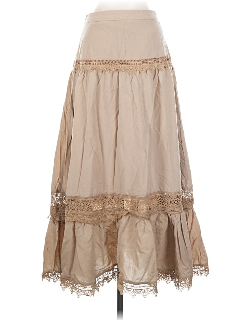 Pre-owned Motf Casual Skirt In Tan