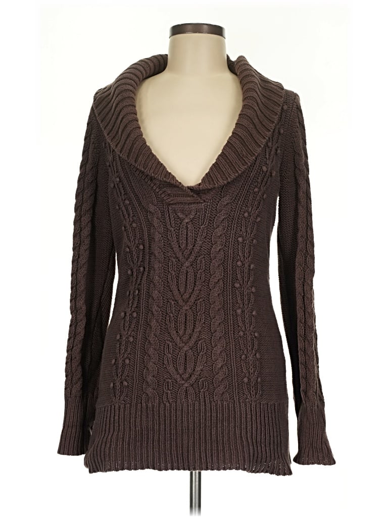 Pre-owned Caslon Turtleneck Sweater In Brown