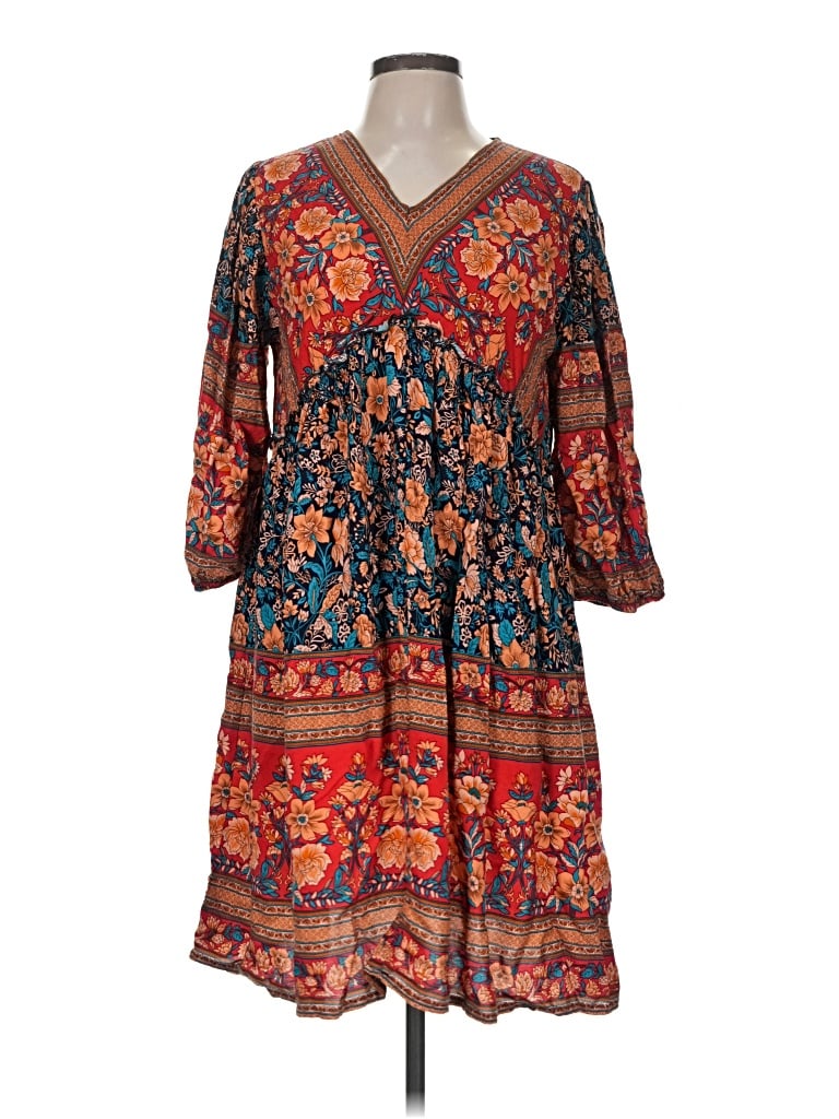 Pre-owned Btfbm Casual Dress In Orange