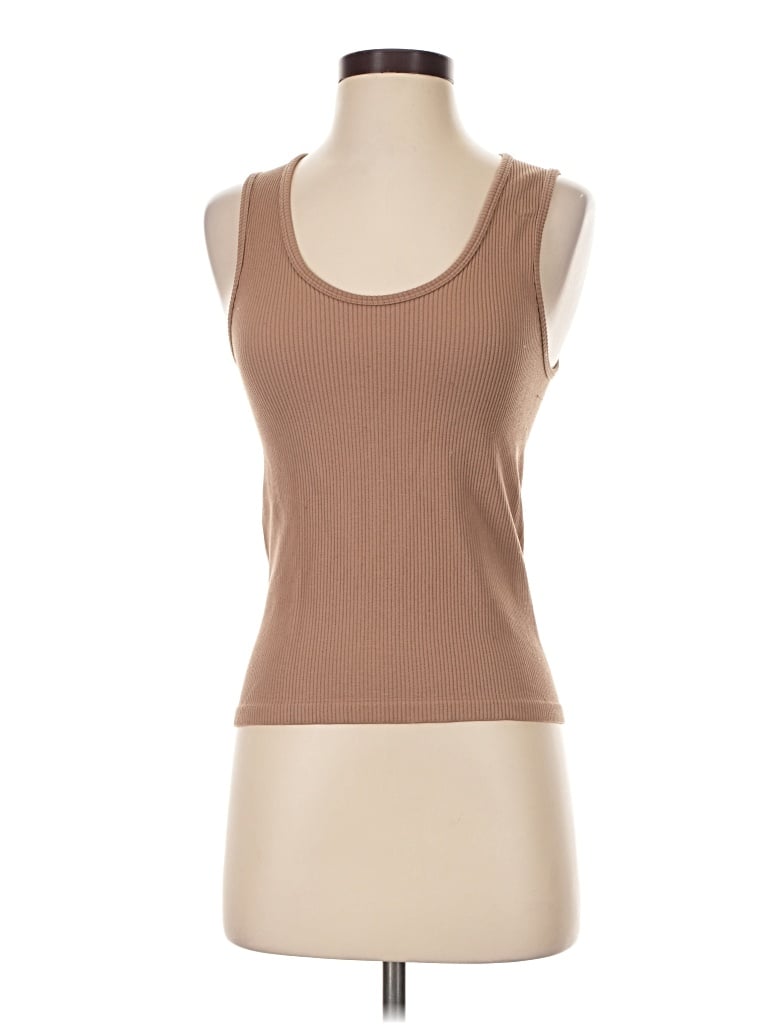Pre-owned Z Supply Tank Top Brown Strapless Neckline Tops