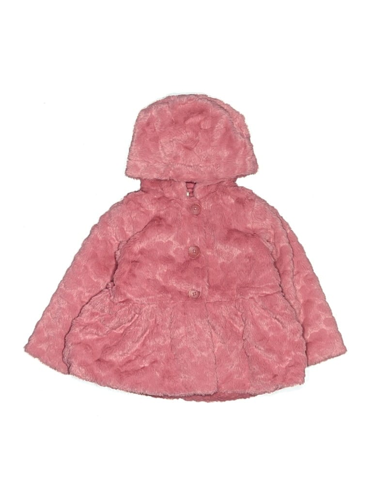 Pre-owned First Impressions Kids' Snow Jacket In Pink
