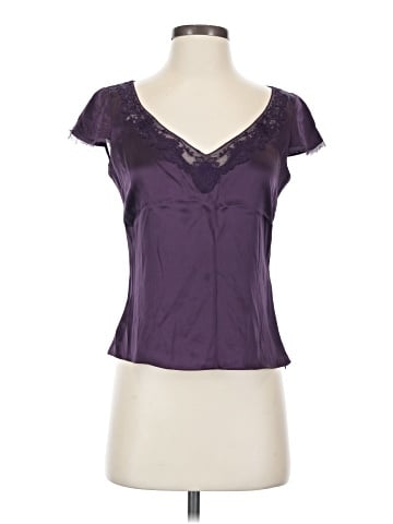 T Tahari Short Sleeve Silk Top (view 1)