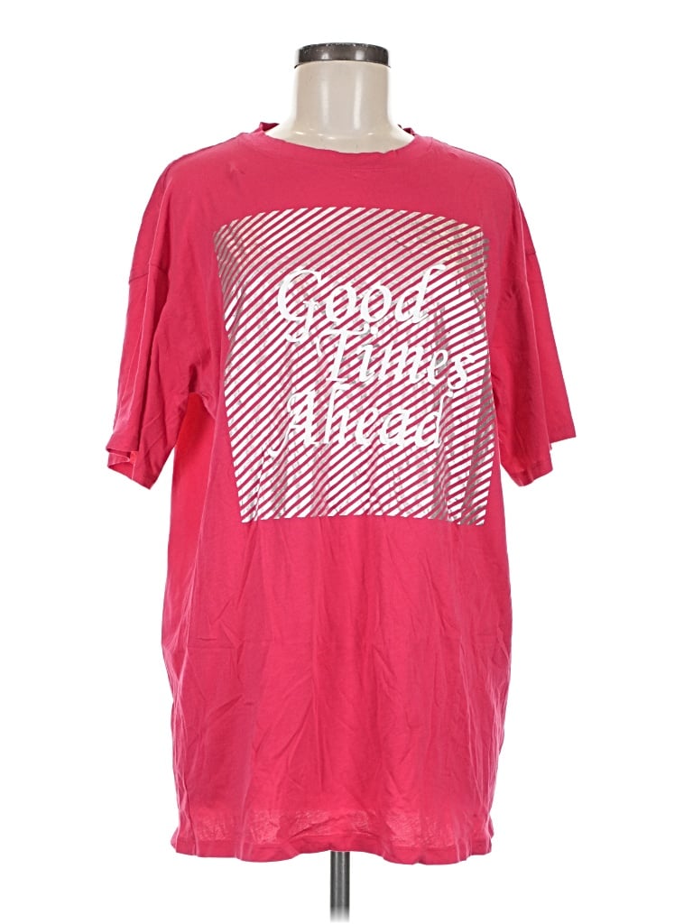 Pre-owned Ny & C Short Sleeve T-shirt In Pink