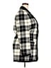 Laurel 100% Wool Plaid Black Ivory Wool Blazer Size EU 42 / US 12 - photo 4