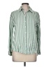 Assorted Brands Stripes Green Long Sleeve Button-Down Shirt Size M - photo 1