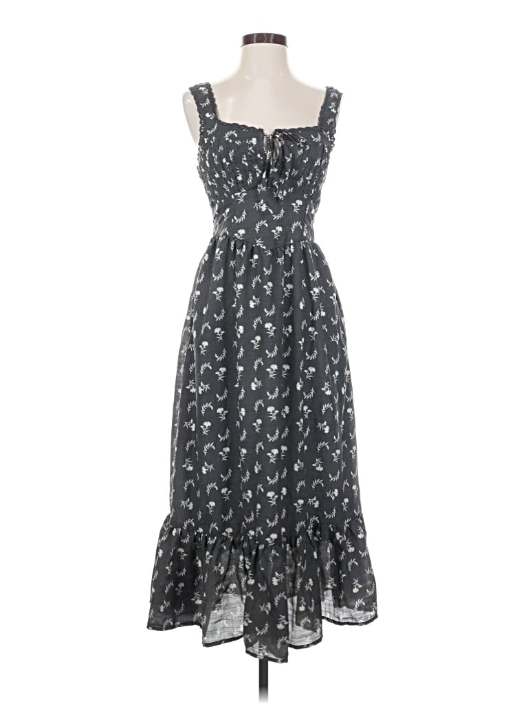 Pre-owned Blush Casual Dress In Gray