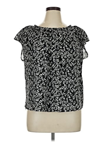 LC Lauren Conrad Short Sleeve Blouse (view 1)
