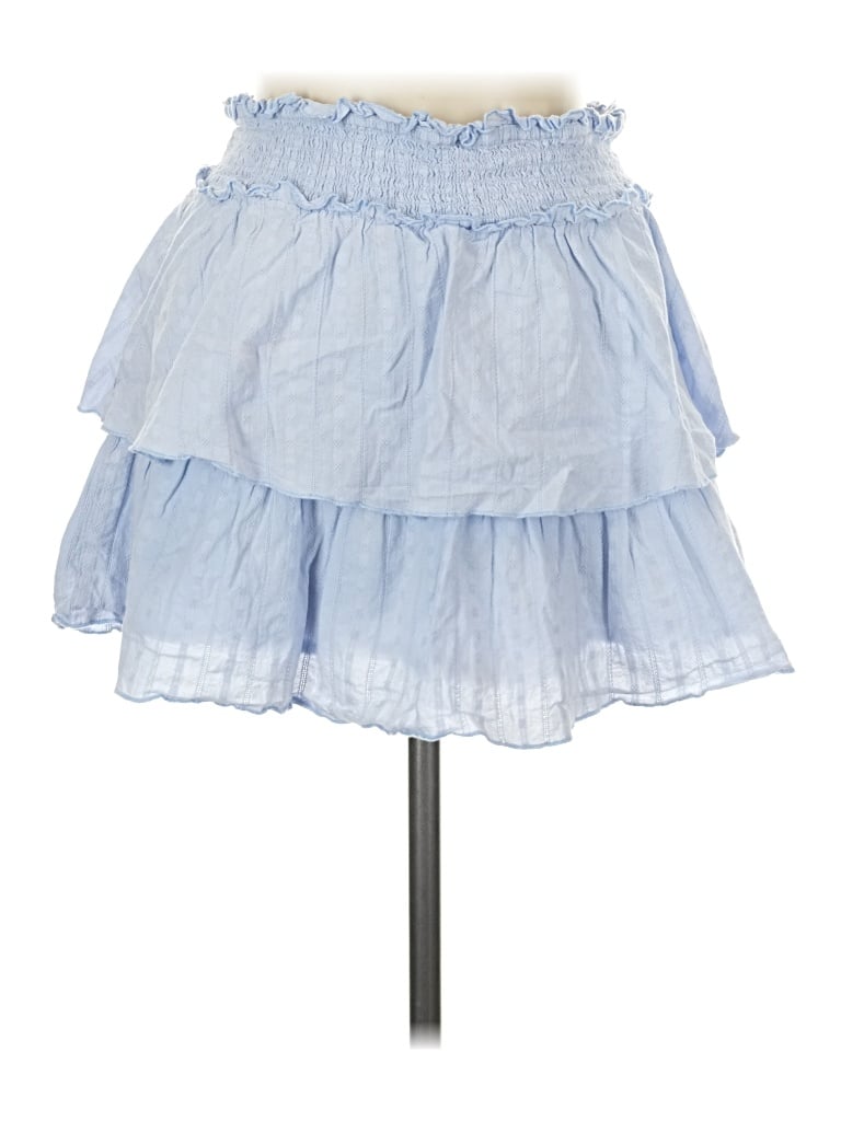 Pre-owned Hyfve Denim Skirt In Blue