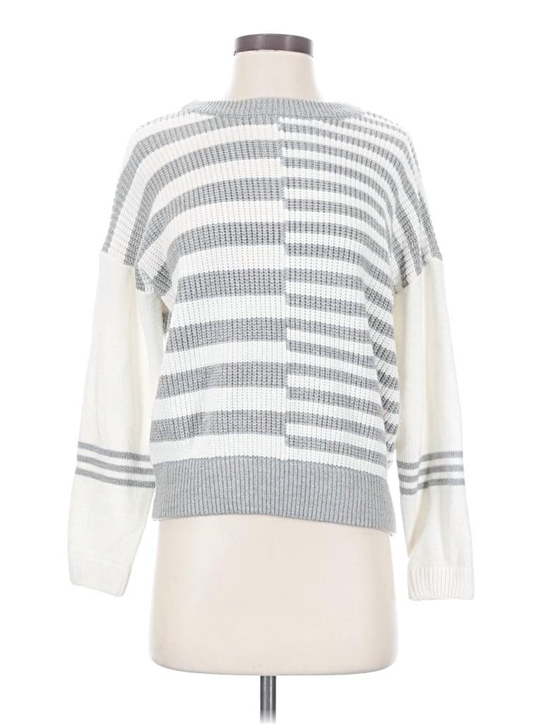 Pre-owned Catherine Catherine Malandrino Pullover Sweater In Silver