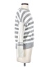 CATHERINE Catherine Malandrino 100% Acrylic Stripes White Silver Pullover Sweater Size S - photo 4