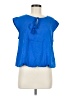 Eclair Blue Sleeveless Blouse Size L - photo 1