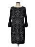Studio One 100% Polyester Paisley Black Cocktail Dress Size L - photo 1