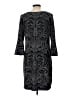 Studio One 100% Polyester Paisley Black Cocktail Dress Size L - photo 2