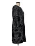 Studio One 100% Polyester Paisley Black Cocktail Dress Size L - photo 4