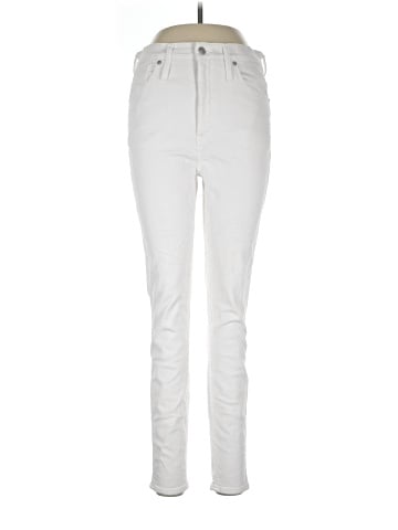 Madewell 10" High-Rise Skinny Jeans in Pure White (view 1)