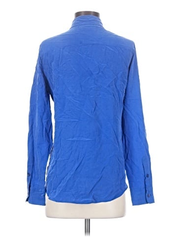 Equipment Long Sleeve Silk Top (view 2)