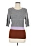 Apt. 9 Color Block Gray Pullover Sweater Size L - photo 1