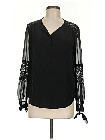 Rebecca Taylor Long Sleeve Silk Top (view 1)