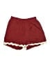 Entro 100% Polyester Chevron-herringbone Burgundy Shorts Size S - photo 1