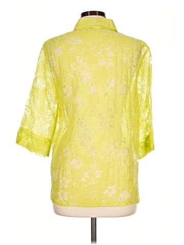 Salon Studio by Haband 3/4 Sleeve Button-Down Shirt (view 2)