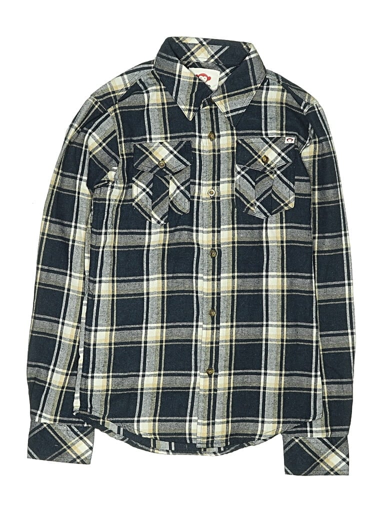 Pre-owned Appaman Kids' Long Sleeve Button Down Shirt In Blue