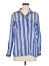 Madewell Stripes Blue Ivory Long Sleeve Button-Down Shirt Size M - photo 1