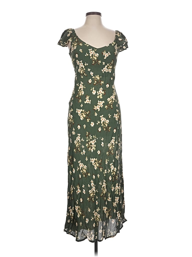Pre-owned The Workshop Casual Dress In Green