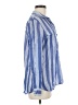Madewell Stripes Blue Ivory Long Sleeve Button-Down Shirt Size M - photo 4