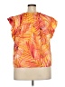 Nicole Miller 100% Polyester Orange Sleeveless Blouse Size XXL - photo 2