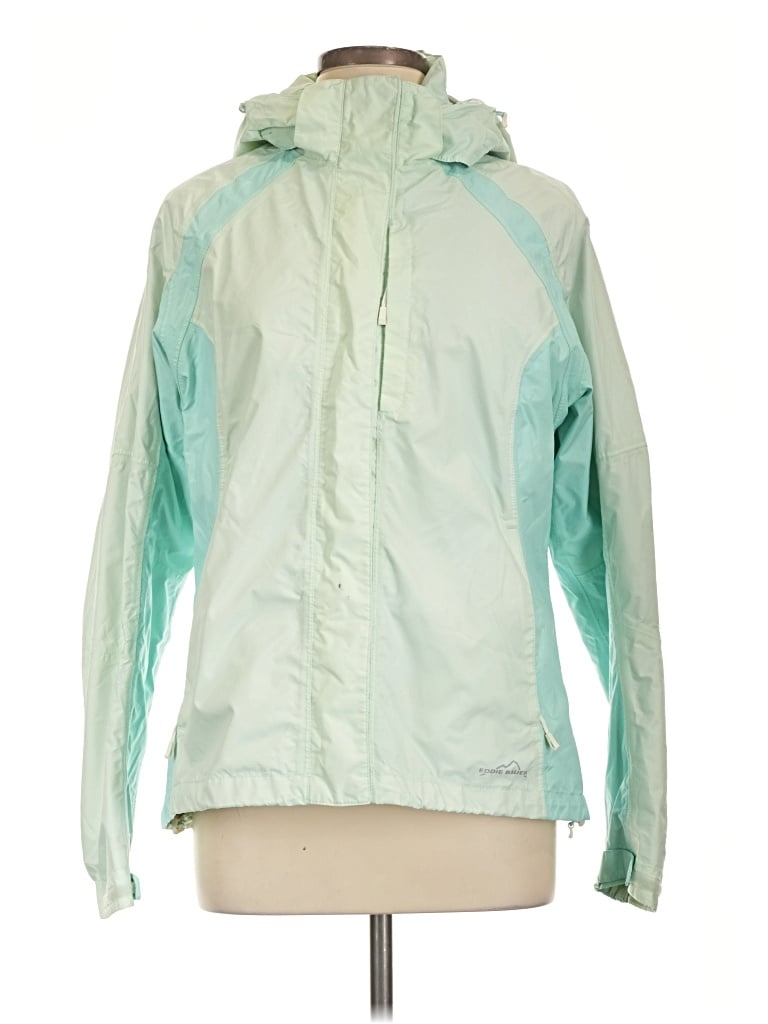 Pre-owned Eddie Bauer Raincoat In Green