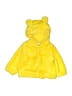 Gymboree 100% Polyester Solid Yellow Zip Up Hoodie Size 6-12 mo - photo 1