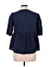 Unbranded Blue Short Sleeve Blouse Size L (estimated) - photo 2