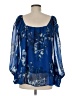 Laurie Felt 100% Polyester Blue 3/4 Sleeve Blouse Size M - photo 2