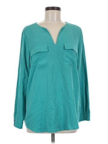 J.Jill Long Sleeve Silk Top (view 1)