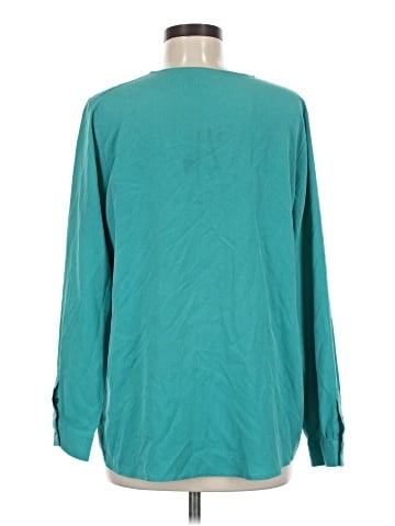 J.Jill Long Sleeve Silk Top (view 2)