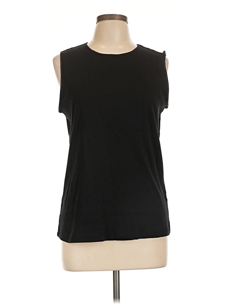Pre-owned Christopher & Banks Sleeveless T-shirt In Black