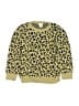 Crewcuts Outlet 100% Cotton Animal Print Gold Pullover Sweater Size 6 - 7 - photo 1