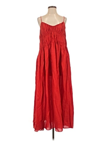 Madewell Textured V-Neck Midi Dress (view 1)