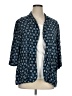 Truth NYC Blue 3/4 Sleeve Button-Down Shirt Size 1X - photo 1
